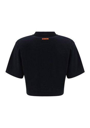 Logo Embroidered Cropped T-shirt - HERON PRESTON - Modalova