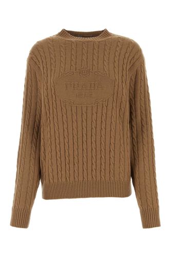 Prada Camel Cashmere Sweater - Prada - Modalova