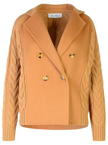 Micio Cardigan In Beige Wool Blend - Max Mara - Modalova