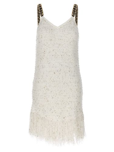 Balmain fringed Tweed Dress - Balmain - Modalova