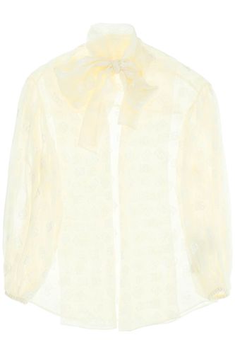 Dolce & Gabbana Devorè Satin Shirt - Dolce & Gabbana - Modalova