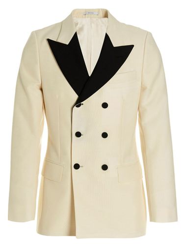 Mohair Wool Double Breast Blazer Jacket - Gucci - Modalova