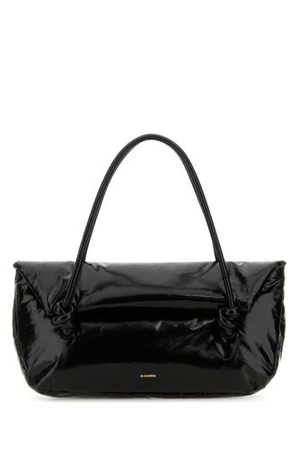 Black Leather Medium Knot Handle Handbag - Jil Sander - Modalova