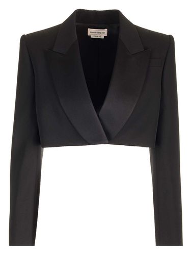 Short Grain De Poudre Blazer - Alexander McQueen - Modalova