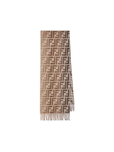 Ff Jacquard Fringe Detailed Scarf - Fendi - Modalova