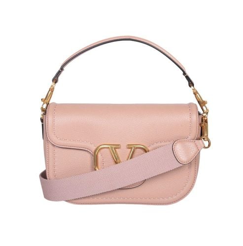 Vlogo Plaque Foldover Top Shoulder Bag - Valentino Garavani - Modalova