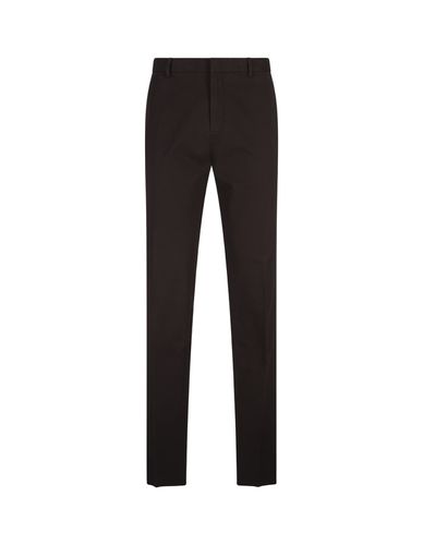 Stretch Cotton Slim Fit Trousers - Zegna - Modalova