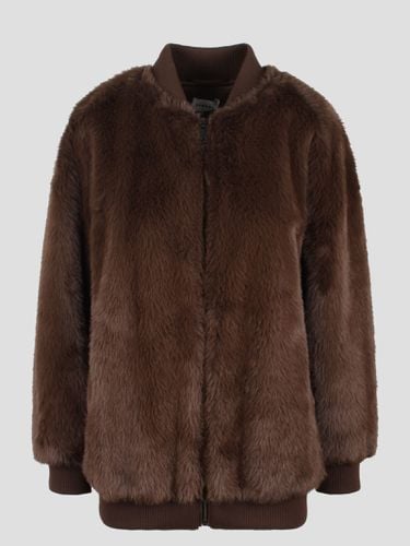 Pathos Faux Fur Bomber Jacket - Parosh - Modalova