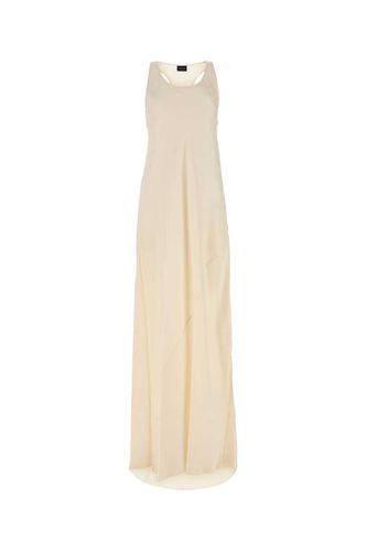 Balenciaga Ivory Satin Long Dress - Balenciaga - Modalova