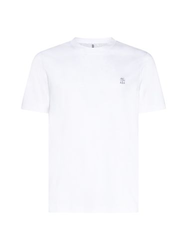 Chest Logo Plain T-shirt - Brunello Cucinelli - Modalova