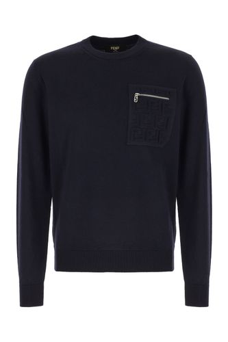 Midnight Wool Blend Sweater - Fendi - Modalova