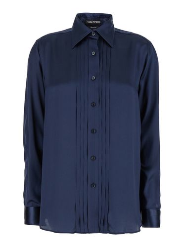 Tom Ford Pleated Plastron Shirt - Tom Ford - Modalova