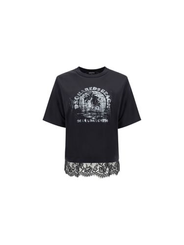 Dsquared2 Black Cotton T-shirt - Dsquared2 - Modalova