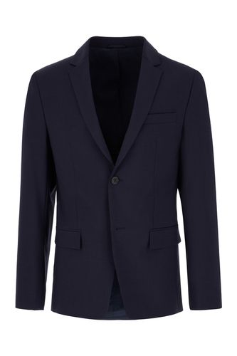 Navy Blue Stretch Wool Blend Blazer - Calvin Klein - Modalova