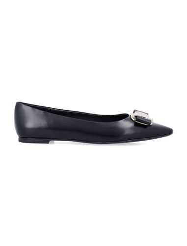 New Vara Plate Ballet Flat - Ferragamo - Modalova