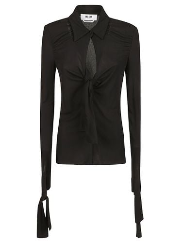 MSGM Fitted Long-sleeved Shirt - MSGM - Modalova