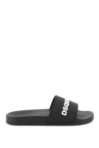 Dsquared2 Logo Rubber Slides - Dsquared2 - Modalova