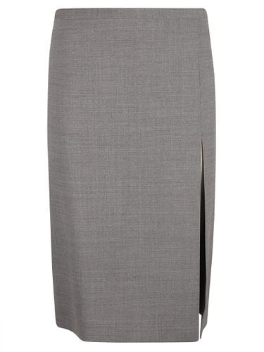 Side Slit Rear Zip Skirt - Philosophy di Lorenzo Serafini - Modalova