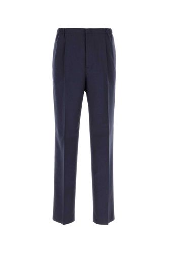 Fendi Blue Wool Pant - Fendi - Modalova