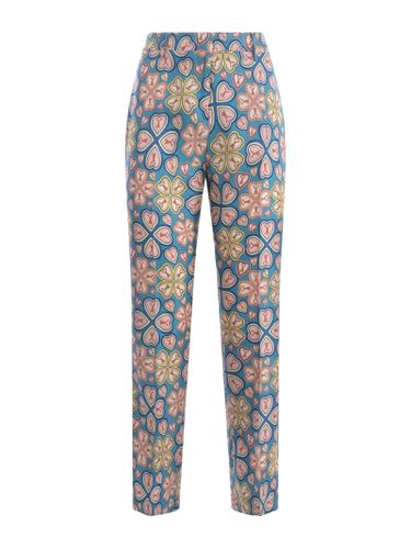 Trousers Etro cloverleaf In Silk - Etro - Modalova