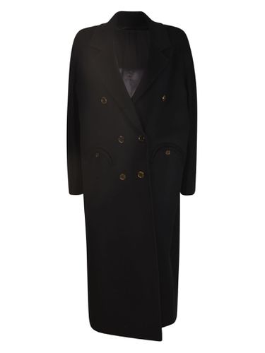 Double-breasted Buttoned Long Coat - Blazé Milano - Modalova