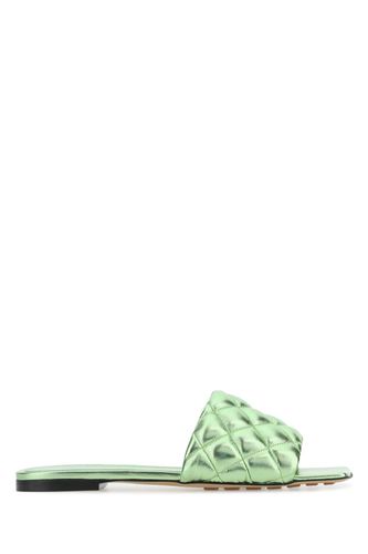 Green Nappa Leather Slippers - Bottega Veneta - Modalova
