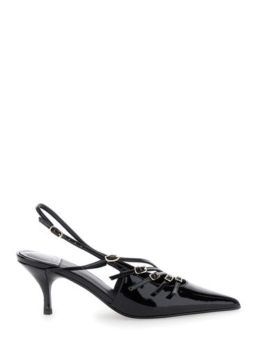 Slingback Pumps With Bucklestrap Closure In Patent Leather Woman - Jeffrey Campbell - Modalova