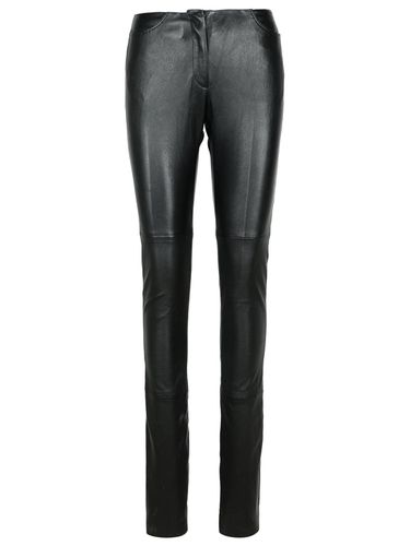 GCDS Black Leather Pants - GCDS - Modalova