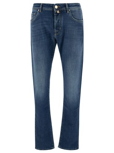 Slim Five-pocket Jeans In Cotton Denim Man - Jacob Cohen - Modalova