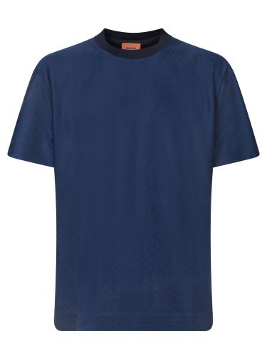 Missoni Blue Zig Zag T-shirt - Missoni - Modalova