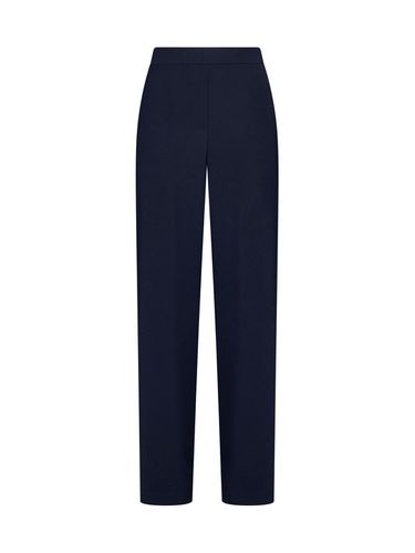 Elastic Waist Straight Leg Trousers - Parosh - Modalova