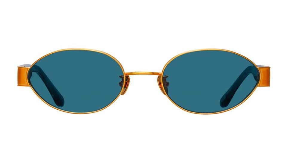 Sadie - Yellow / Aqua Sunglasses - Linda Farrow - Modalova