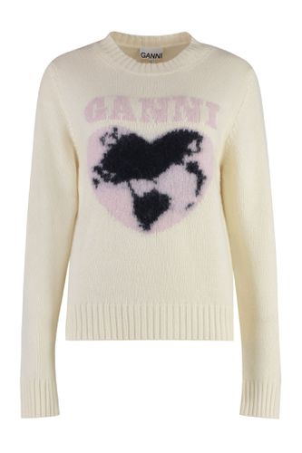 Ganni Crew-neck Wool Sweater - Ganni - Modalova