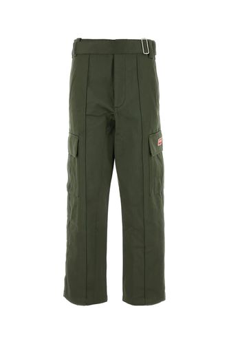 Kenzo Dark Green Cotton Cargo Pant - Kenzo - Modalova