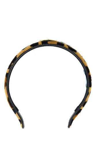 Prada Printed Calf Hair Hairband - Prada - Modalova