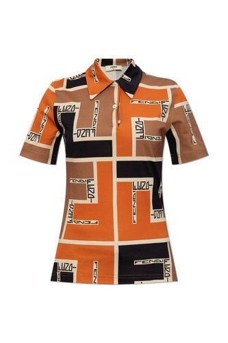 Ff Motif Short Sleeved Polo Shirt - Fendi - Modalova