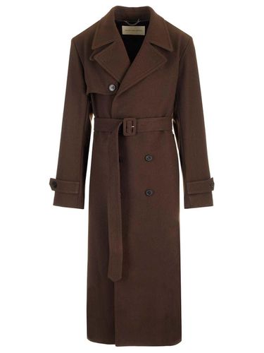 Double Breasted Belted Trench Coat - Dries Van Noten - Modalova