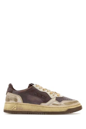 Autry Two-tone Leather Sneakers - Autry - Modalova