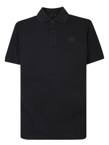 Logo Patch Short-sleeved Polo Shirt - Moncler - Modalova