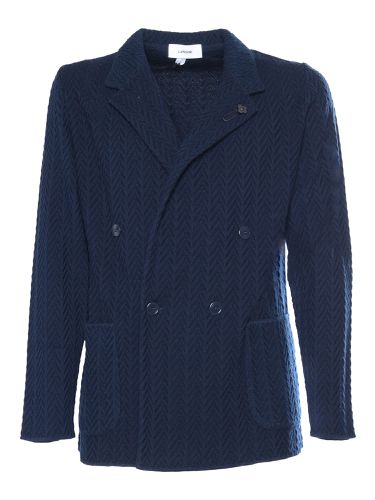 Double-breasted Knitted Blazer - Lardini - Modalova