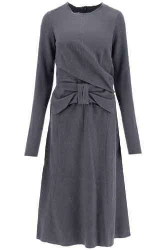 Midi Dress With Oversized Bow Detail - Maison Margiela - Modalova