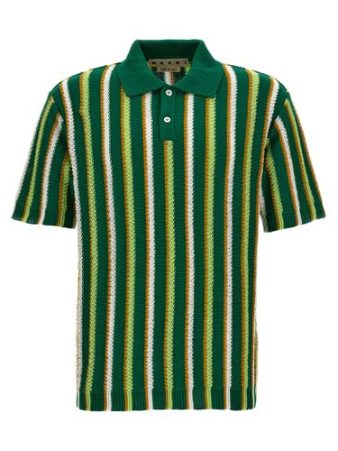 Marni Striped Polo Shirt - Marni - Modalova