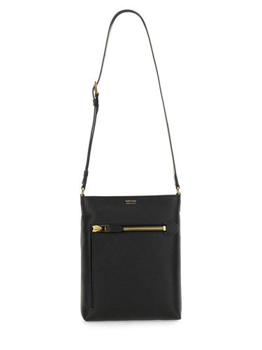 Logo Embossed Zipped Messenger Bag - Tom Ford - Modalova