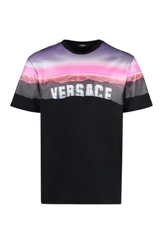 Versace Printed Cotton T-shirt - Versace - Modalova