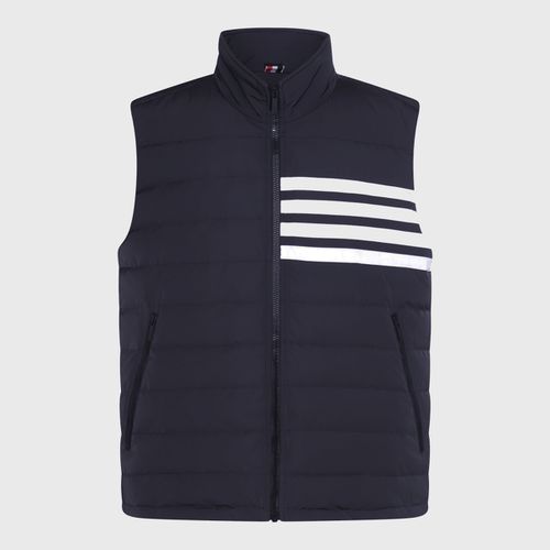 Navy And White Down Jacket - Thom Browne - Modalova