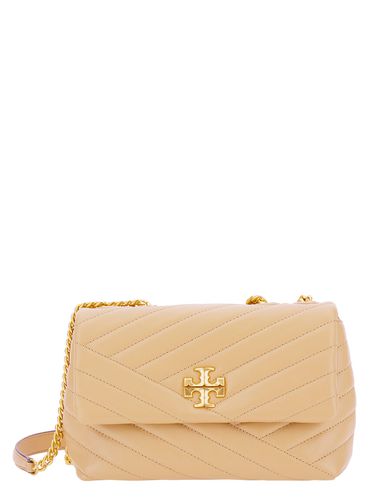 Small Convertible Kira Shoulder Bag With Logo In Chevron-quilted Leather Woman - Tory Burch - Modalova