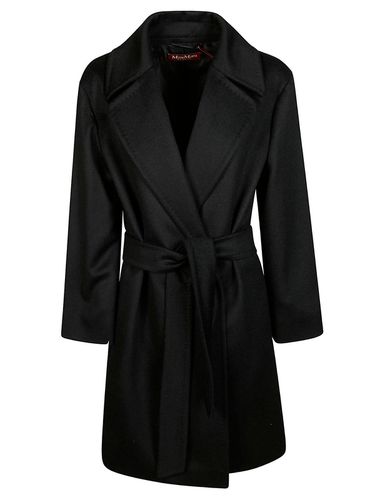 Belted Long-sleeved Coat - Max Mara Studio - Modalova