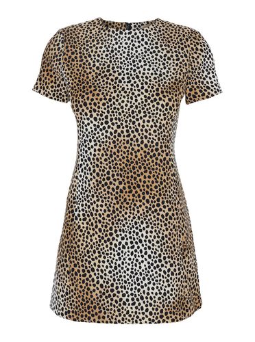 Mini Dress With All-over Leopard Print In Tech Fabric Blend Woman - MICHAEL Michael Kors - Modalova