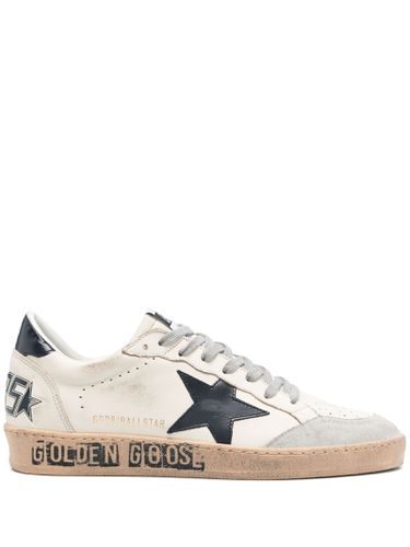 Ball Star Nappa Upper And Spur Suede Toe Leather Star - Golden Goose - Modalova