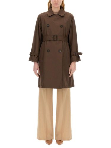 Double-breasted Belted Coat - Max Mara The Cube - Modalova